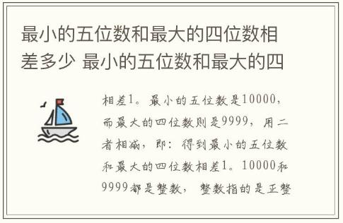 最小的五位数和最大的四位数相差多少 最小的五位数和最大的四位数相差几