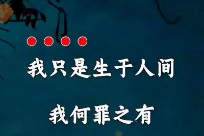 歌词我可能生来有罪是什么歌