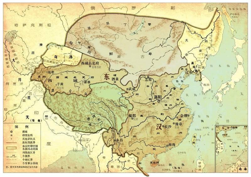 东汉历史简介：东汉时期的历史、东汉历史地图