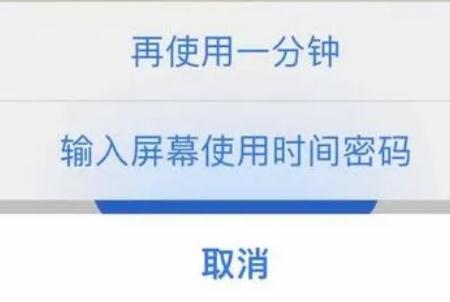 iphone屏幕使用时间密码是什么意思