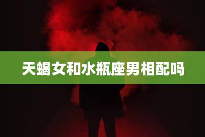 天蝎女和水瓶座男相配吗