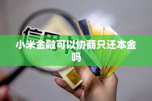 小米金融可以协商只还本金吗